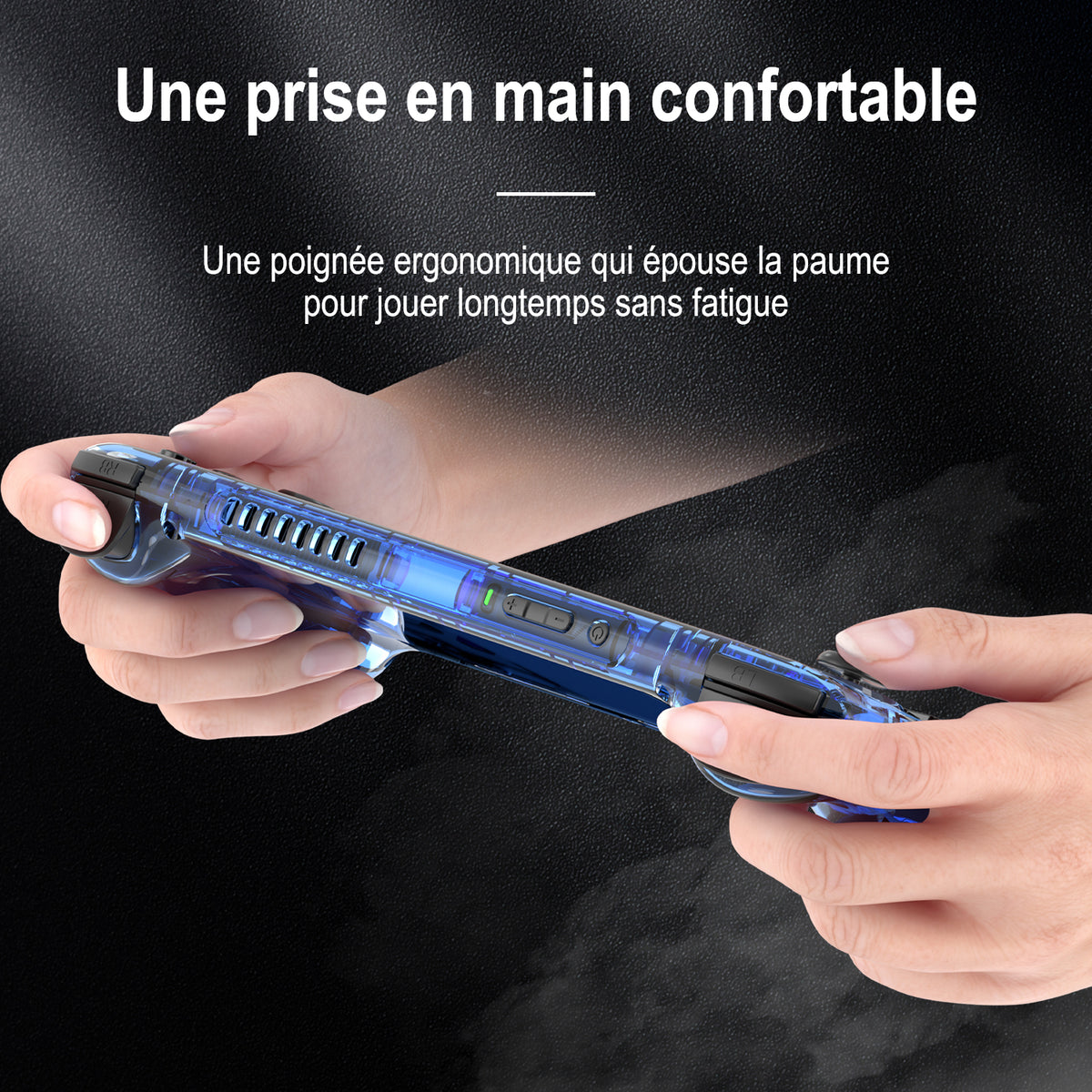 RG556 : poignées ergonomiques conçues pour épouser la paume de la main.