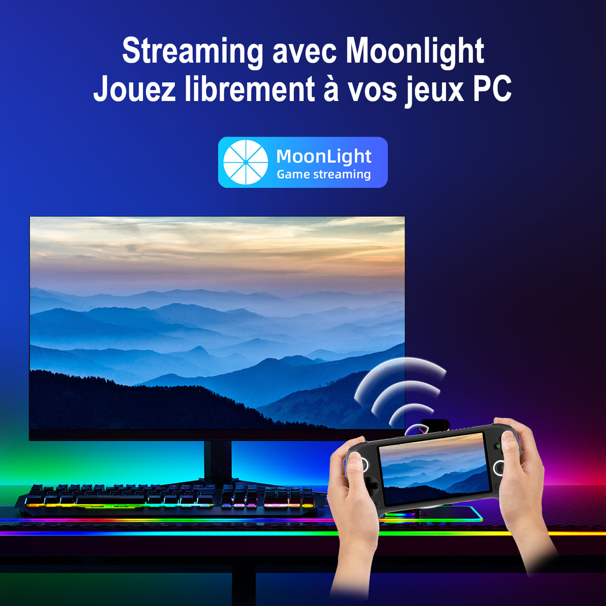 RG556 : streaming de jeux PC avec Moonlight sur la console portable.