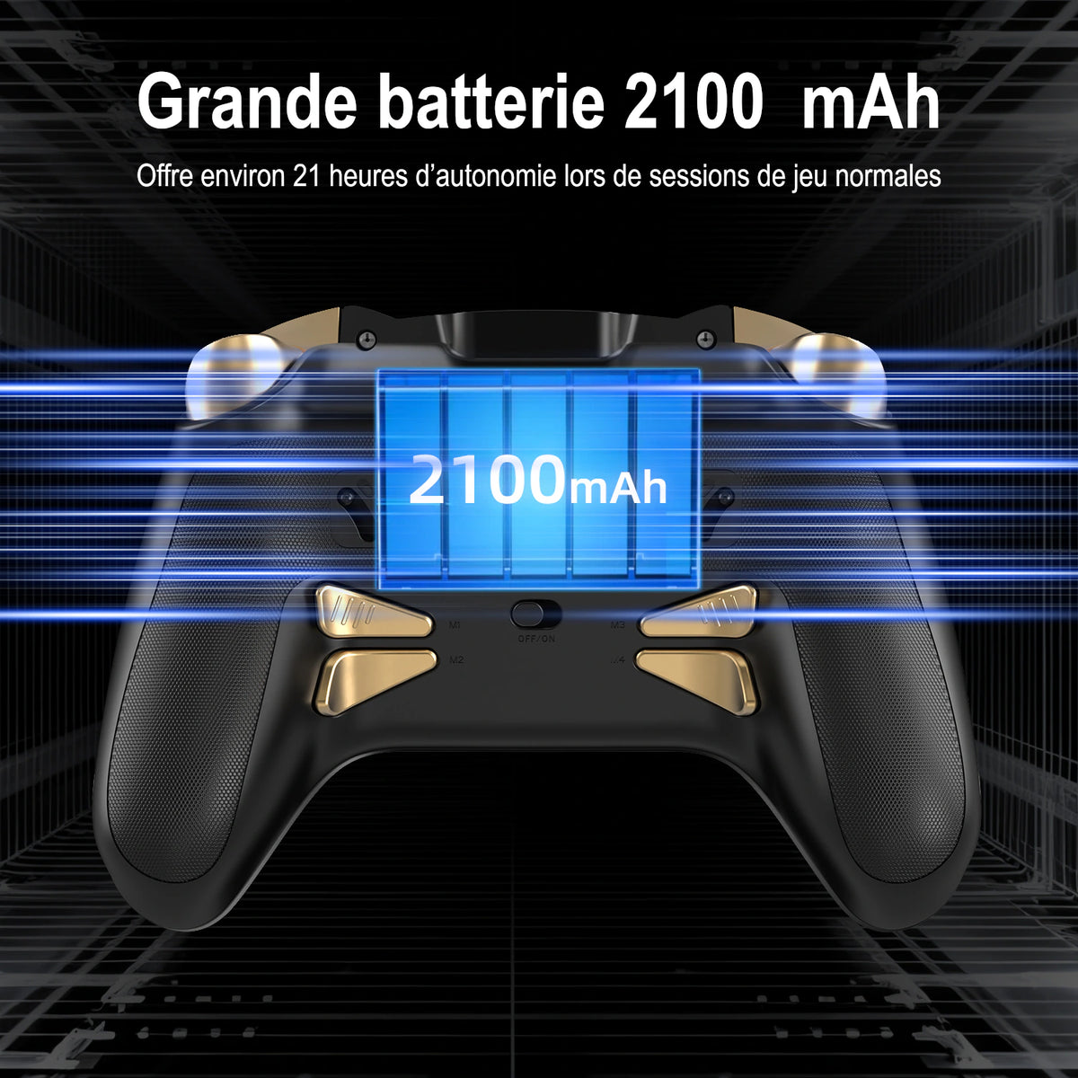 RG G01 — Grande batterie 2100 mAh.