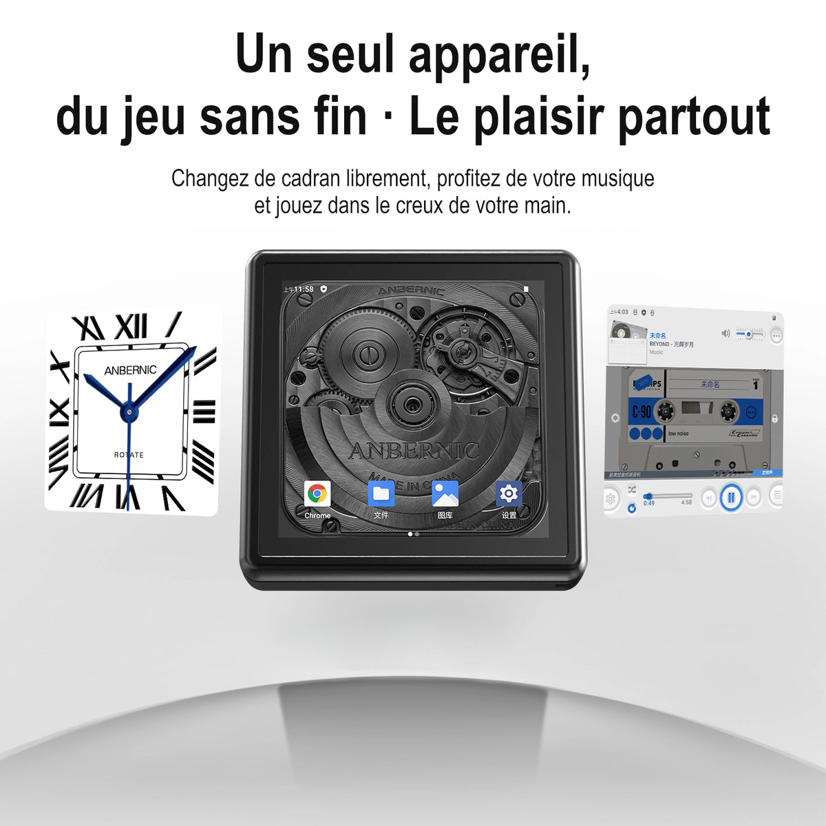 RG Rotate — Un seul appareil, du jeu sans fin · Le plaisir partout.