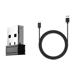 Récepteur sans fil 2,4 GHz + câble de charge Type-C × 1